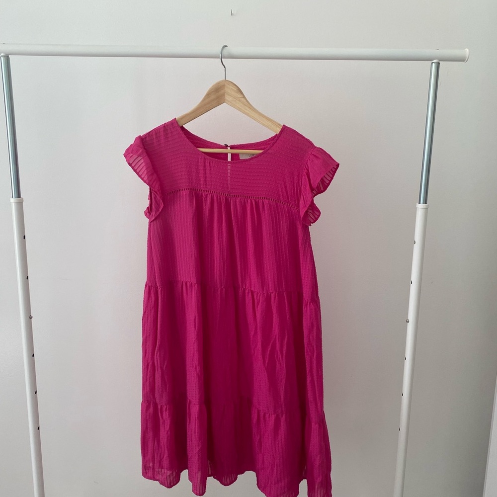 Hot pink summer dress